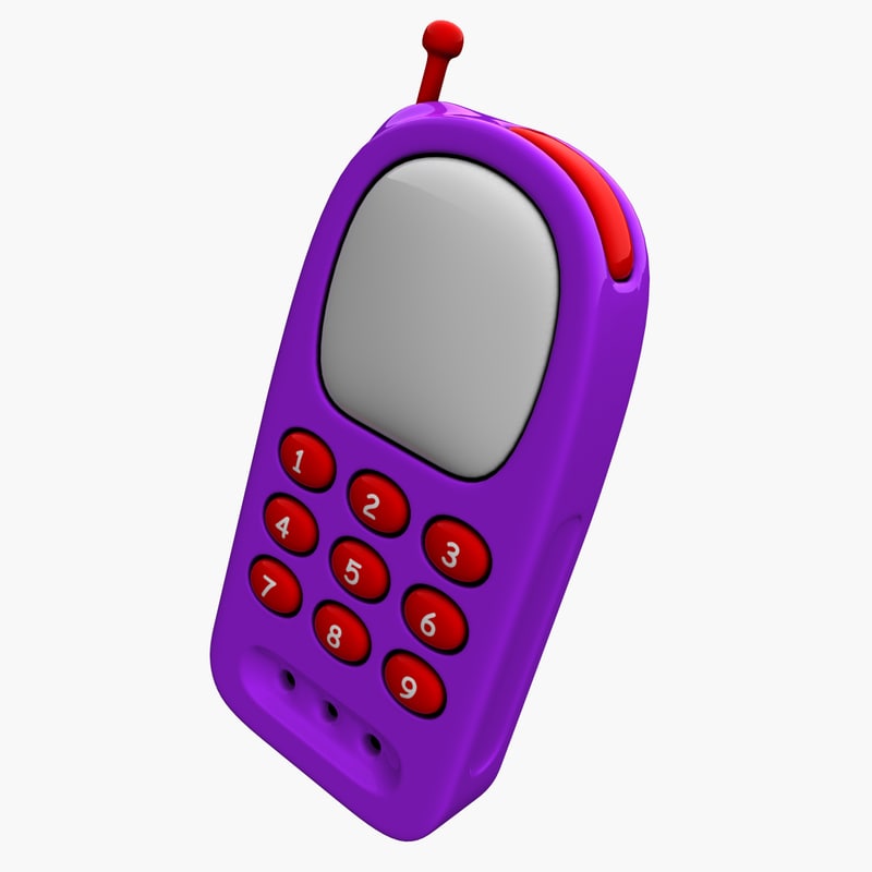 3d model cartoon mobile phone toy