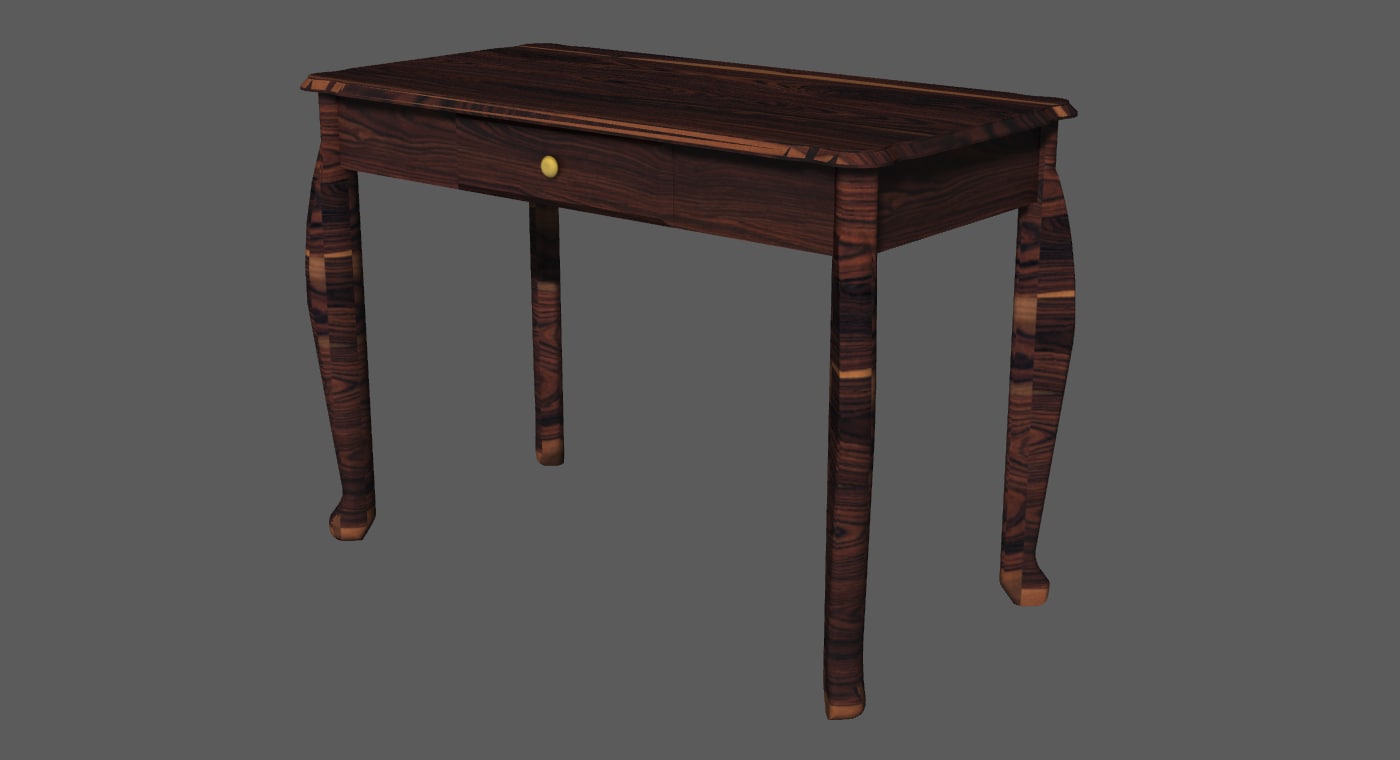 free fancy table 3d model