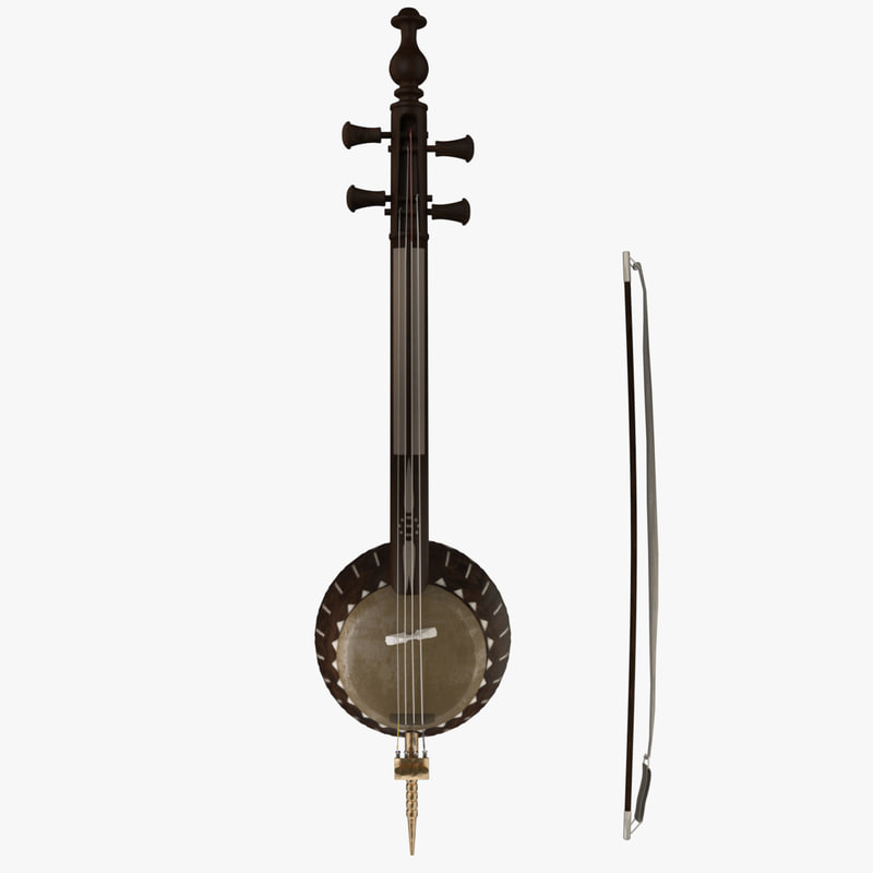 3d kamancheh iranian instrument