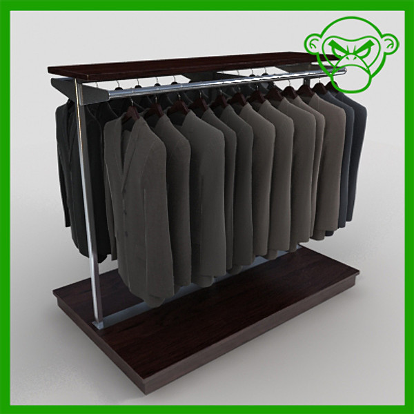 suit rack 3d max - suit rack by monkeyodoom