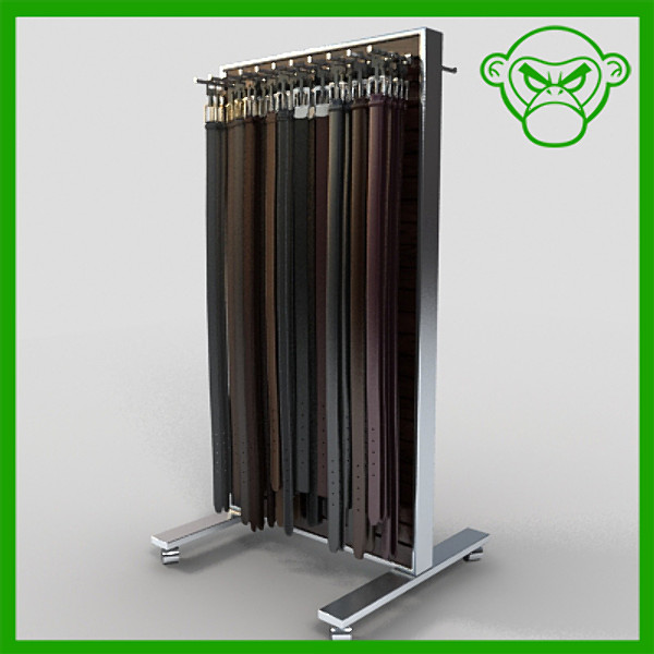 3d belt rack display model - belt rack by monkeyodoom