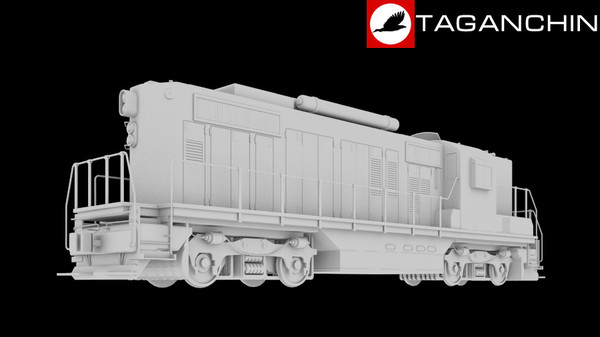 3ds max train gp9 2555 - train GP9 2555 by 3dthings