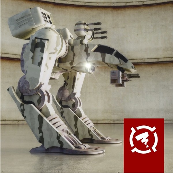 max animation rigged weapons - Battle robot character by Zigzain