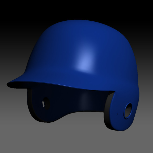 baseball batting helmet 3d model - Batting Helmet... by kenbishop