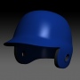 baseball batting helmet 3d model