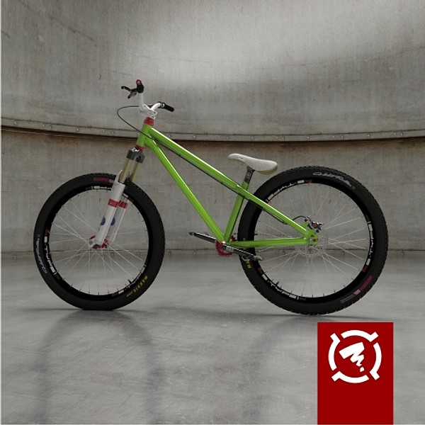 3d zigzag street-dirt bicycle hi-poly - Zigzag street-dirt bicycle hi-poly model by Zigzain
