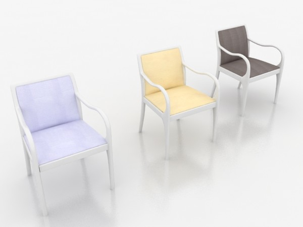 maya chair furniture - 3 chair furniture by 3dmediatech