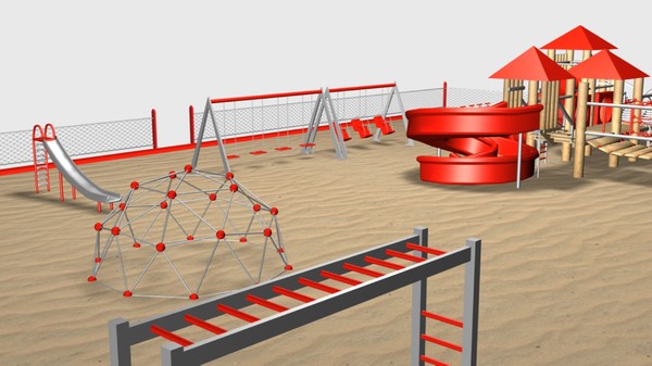 3d playground model - playground.max by wired07