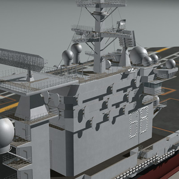 cvn-68 nimitz 3d max - Nimitz & F18E by earth art