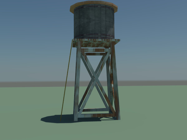 water tower 3d max - water tower1.max by Animation Anchor Line