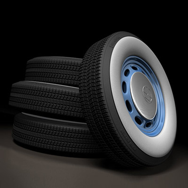 wheel tire beetle 3d model - Volkswagen Beetle Wheel by NesAn Studio