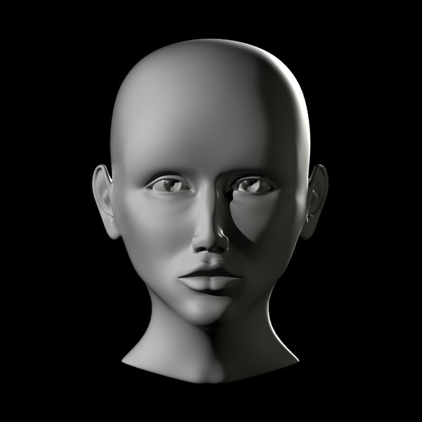 basic female head max - BasicHead_Female by vitamin_e
