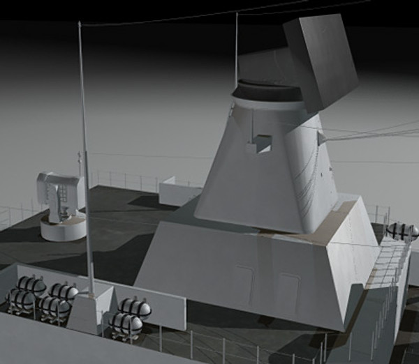 f124 sachsen class frigates 3d model - F-124 Sachsen Class Frigate by earth art
