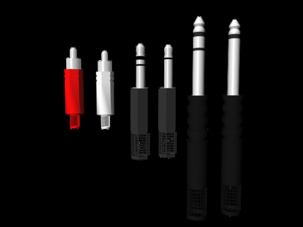 3d connector jack chinch model - Audio connector by ciacho191