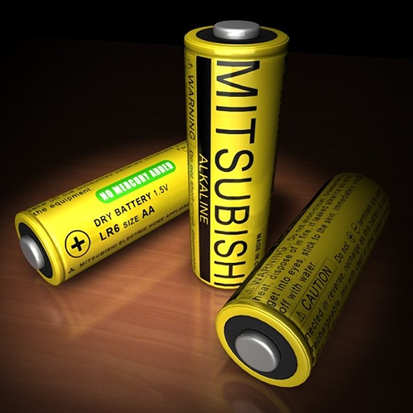 3d battery mitsubishi hi - Battery MITSUBISHI by NesAn Studio