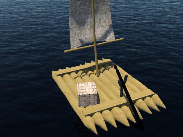 3d model raft huck finn - raft.max by Animation Anchor Line