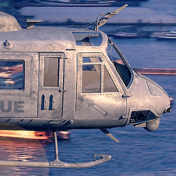 3d helicopter iroquois huey model - UH1N Iroquois(huey) by earth art
