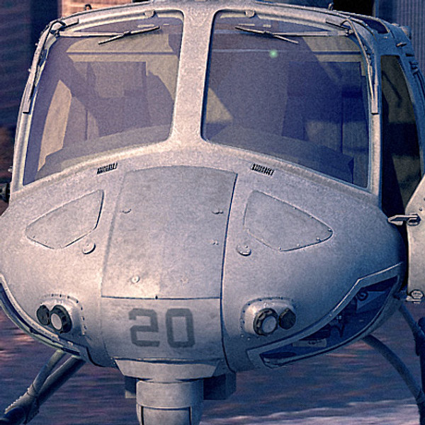 3d helicopter iroquois huey model - UH1N Iroquois(huey) by earth art