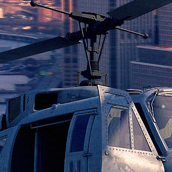 3d helicopter iroquois huey model - UH1N Iroquois(huey) by earth art