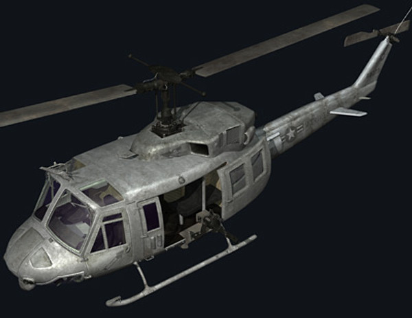 3d helicopter iroquois huey model - UH1N Iroquois(huey) by earth art