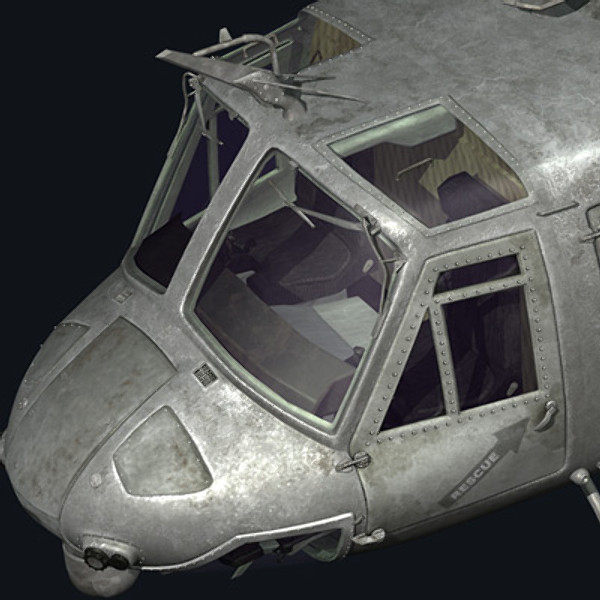 3d helicopter iroquois huey model - UH1N Iroquois(huey) by earth art