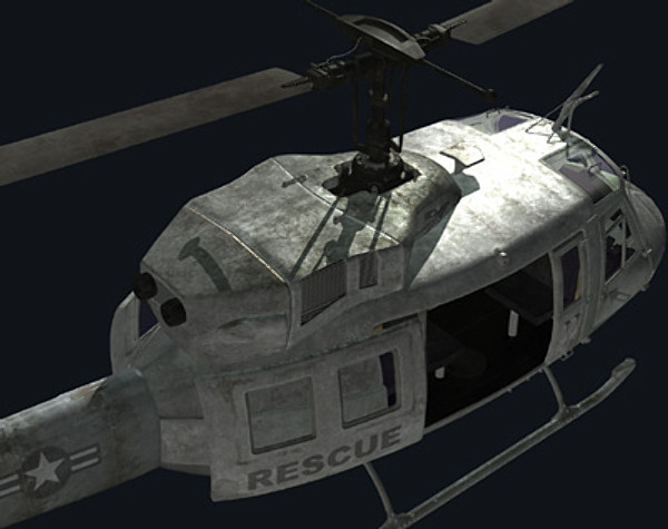 3d helicopter iroquois huey model - UH1N Iroquois(huey) by earth art