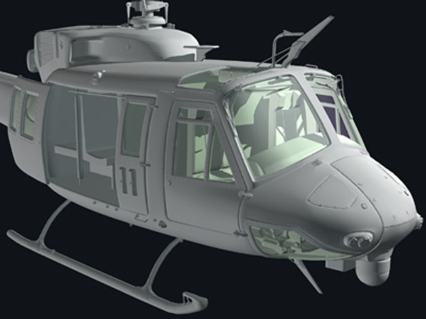 3d helicopter iroquois huey model - UH1N Iroquois(huey) by earth art