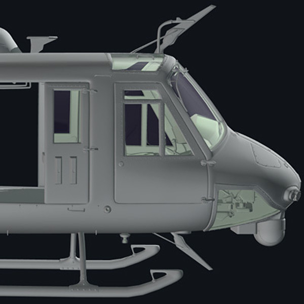 3d helicopter iroquois huey model - UH1N Iroquois(huey) by earth art