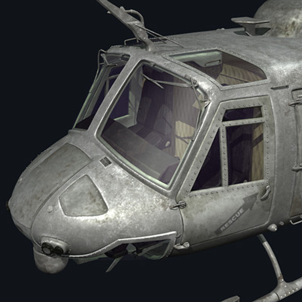 3d helicopter iroquois huey model - UH1N Iroquois(huey) by earth art