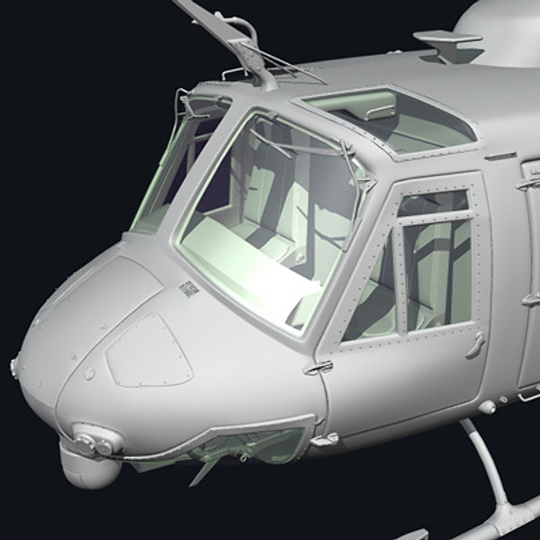 3d helicopter iroquois huey model - UH1N Iroquois(huey) by earth art
