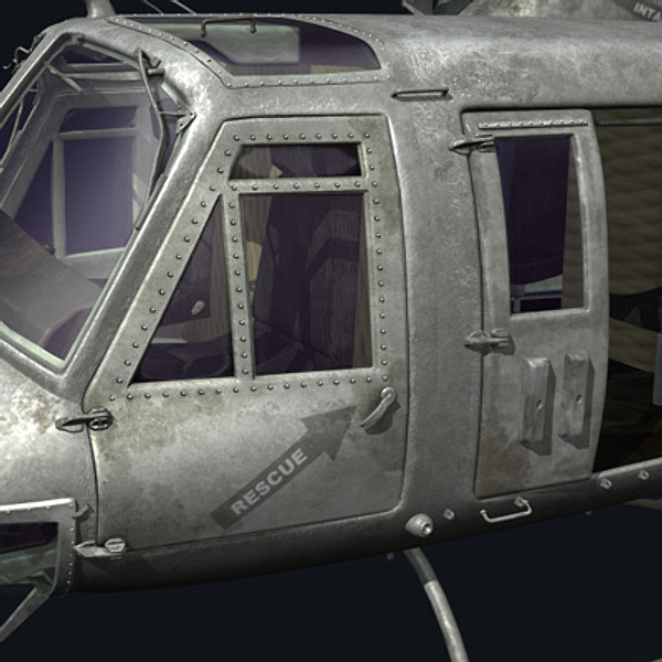 3d helicopter iroquois huey model - UH1N Iroquois(huey) by earth art