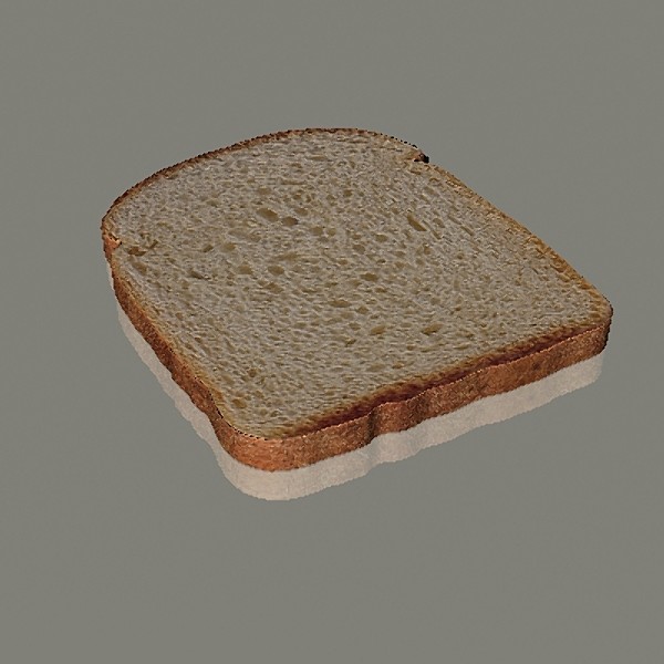 3d model bread slice - Bread Slice by mostlysquare