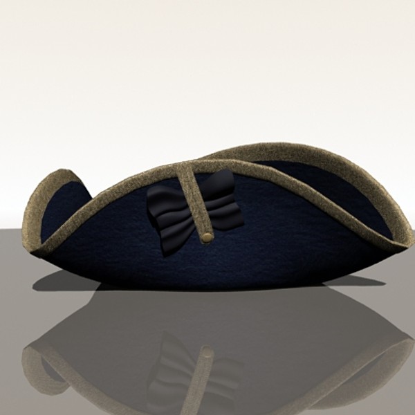 tricorne hat 3d 3ds - Tricorn by mostlysquare