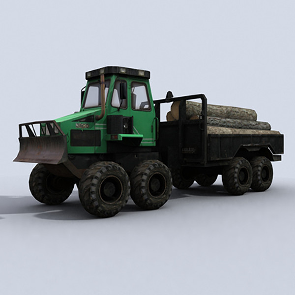 3dsmax forwarder truck vehicle - Forwarder 1 by papillon
