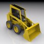 3d model skid steer