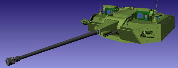 3d model warrior ctws turret - Warrior CTWS turret by gaston18