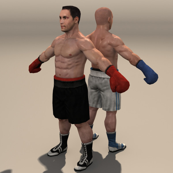 3d model boxer man athlete - boxer 02 by ozgur saral