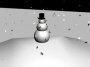 winter scene snowman snow 3d max