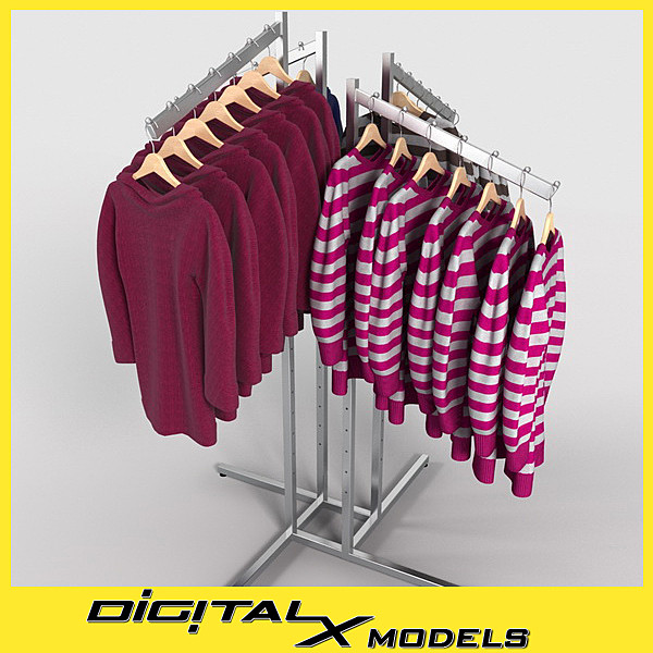 3d model women s sweaters - women