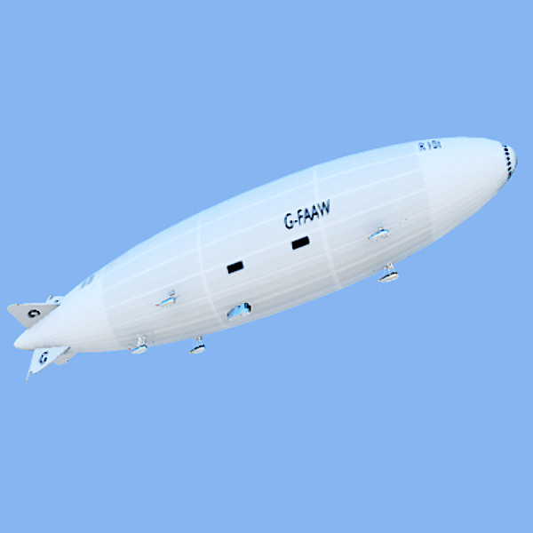 maya british r101 airship - R101 Airship by My3DGuy