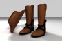 3d model cowboy hat boots