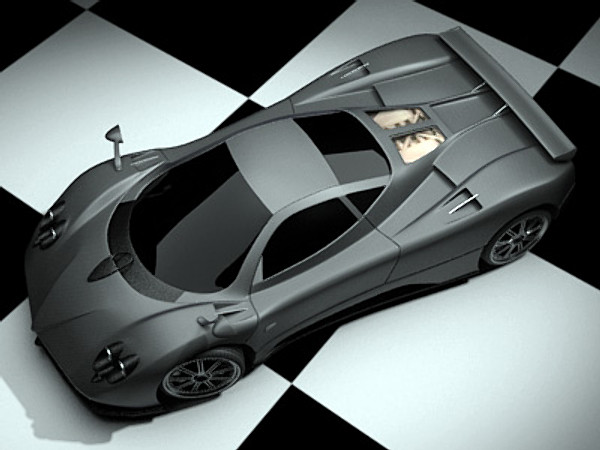 pagani zonda f 3ds - Pagani Zonda F by fabelar