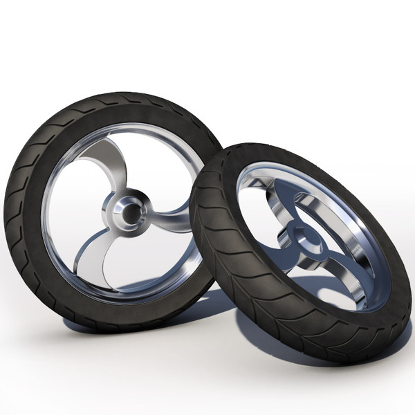 motorcycle wheel 3d model - wheel by ryrod88