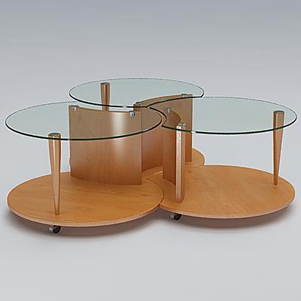 trebol table 3d model - TREBOL Table_01 by sabah_au