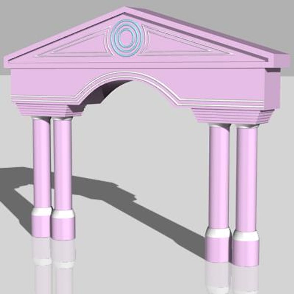 free main entry 3d model - Main Entry_04 by sabah_au