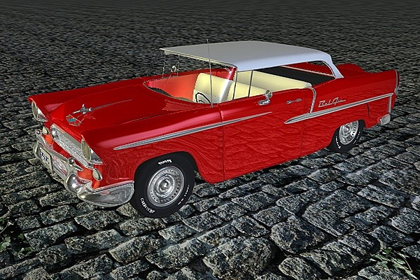 3dsmax classic chevrolet - Chevrolet 1950s Bel Air (With Interior)... by Whong