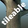 Tileable tree bark texture with normal map