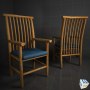 wood chair adirondack 3d model