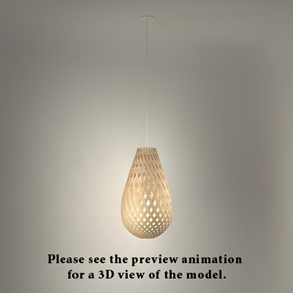 koura pendant light wood max free - Koura Pendant Light by 3DGathering