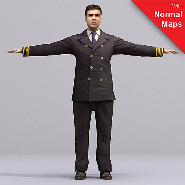 3d model of metropoly characters rigged human - AMan0005-Tp by axyzdesign